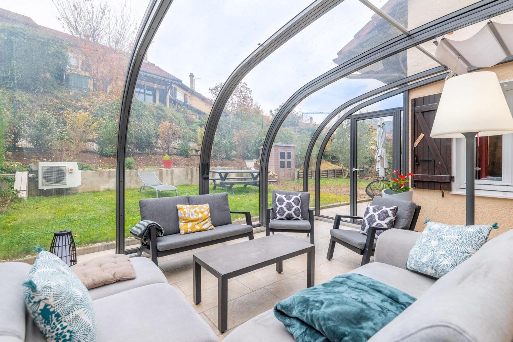 Вилла Alpiloc - Town House With Garden And Winter Lounge Анси Экстерьер фото